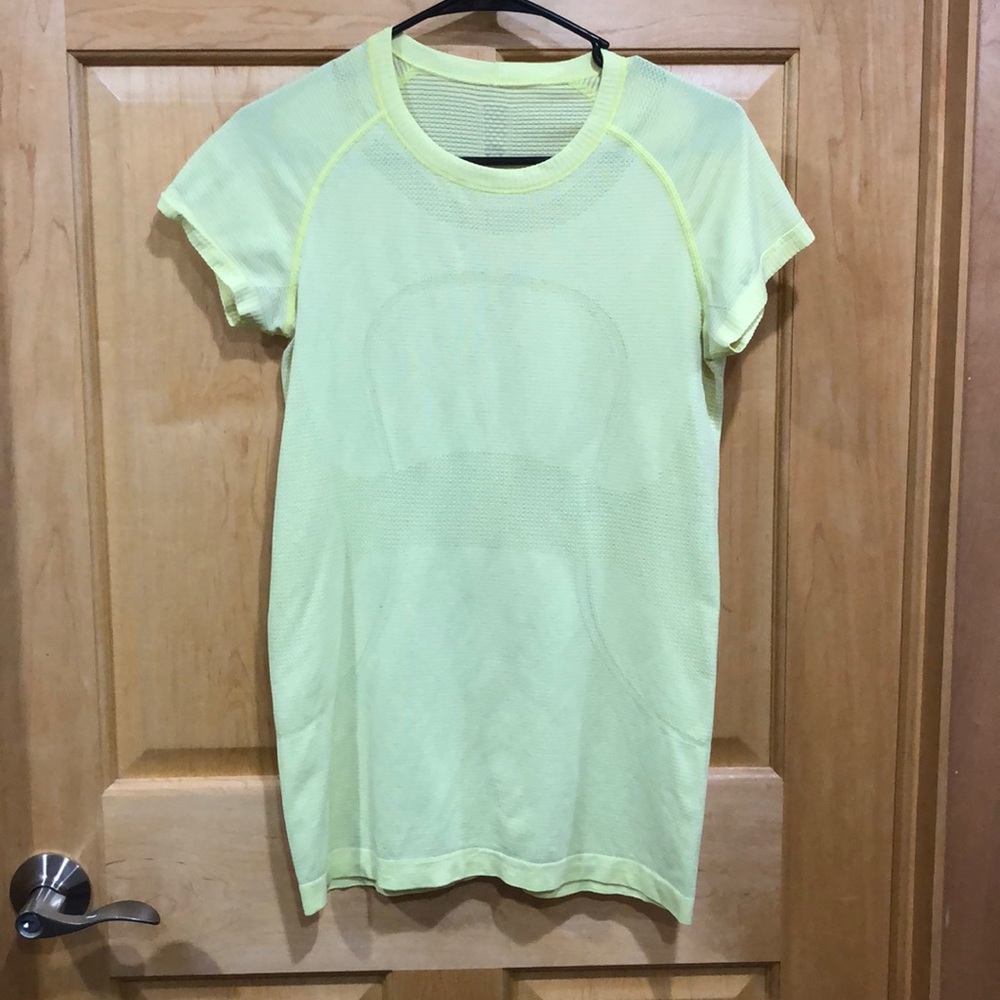 Lululemon Neon Green or yellow lightweight T-Shirt